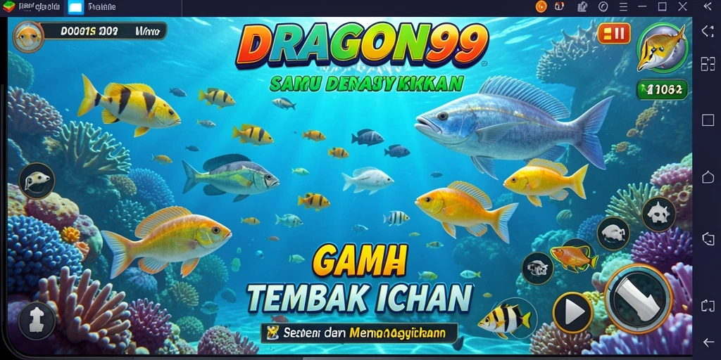 Screenshot gameplay Tembak Ikan DRAGON99 yang seru dan penuh aksi.