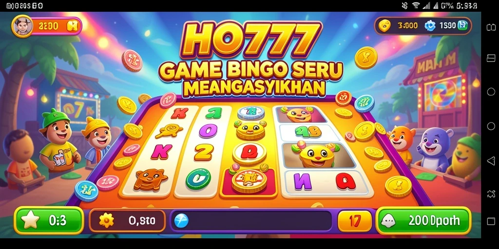 Tampilan menarik dari gameplay Bingo di HO777.