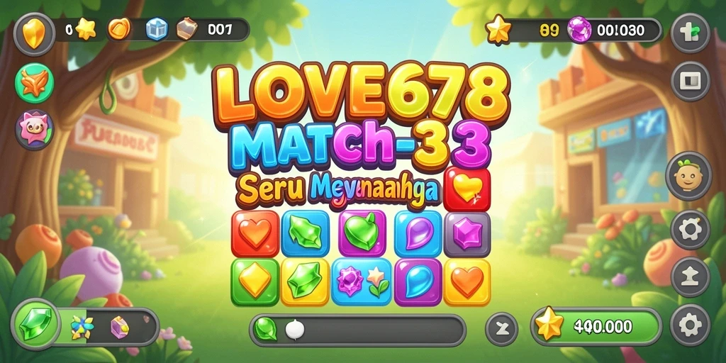 Tampilan gameplay yang seru dan penuh warna dari LOVE678.