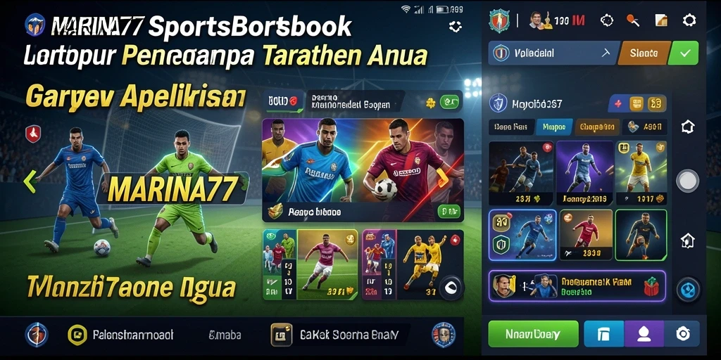 Tampilan antarmuka pengguna MARINA77 yang menarik dan responsif.