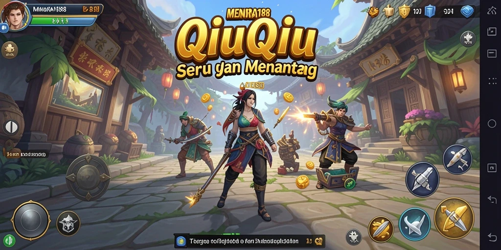 Tangkapan layar gameplay QiuQiu yang menegangkan di MENARA188.