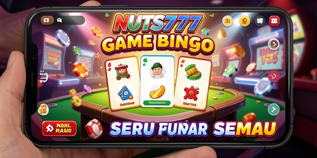 Tampilan seru dari gameplay Bingo di NUTS777.