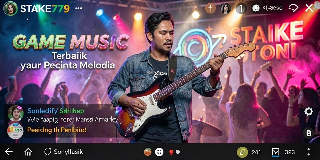 Tampilan gameplay STAKE779 yang menyenangkan dengan pilihan lagu musik.
